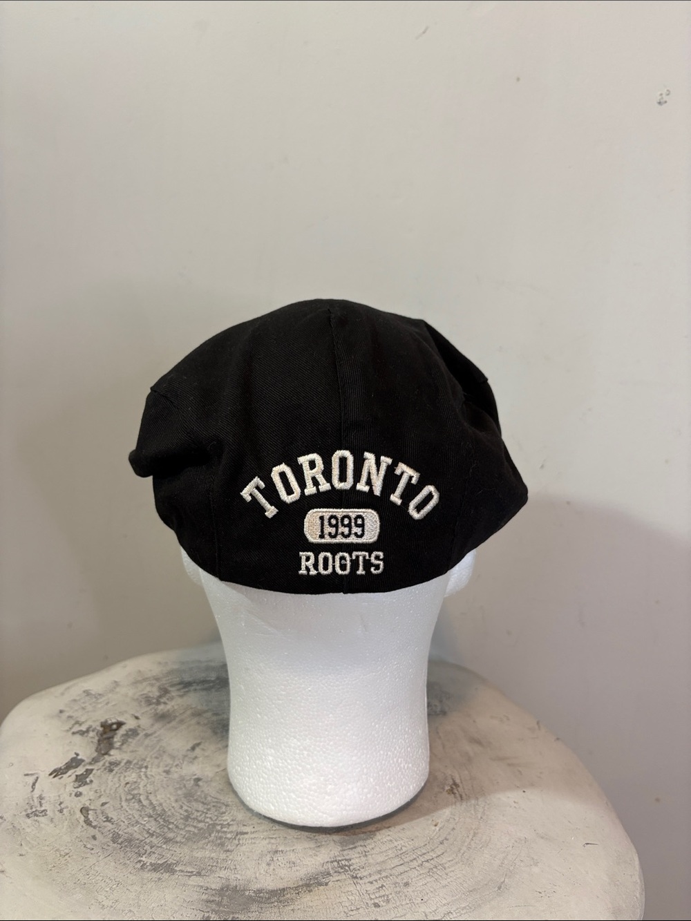 Vintage 1999 Toronto Roots Newsboy Snap Cap VTG Newsie Cabbie Hat Canada Large